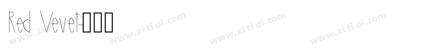 Red Vevet字体转换